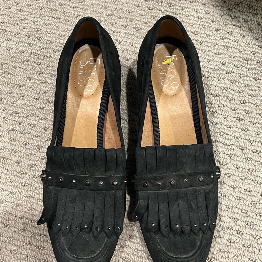 Franco Sarto Black Women's Loafers